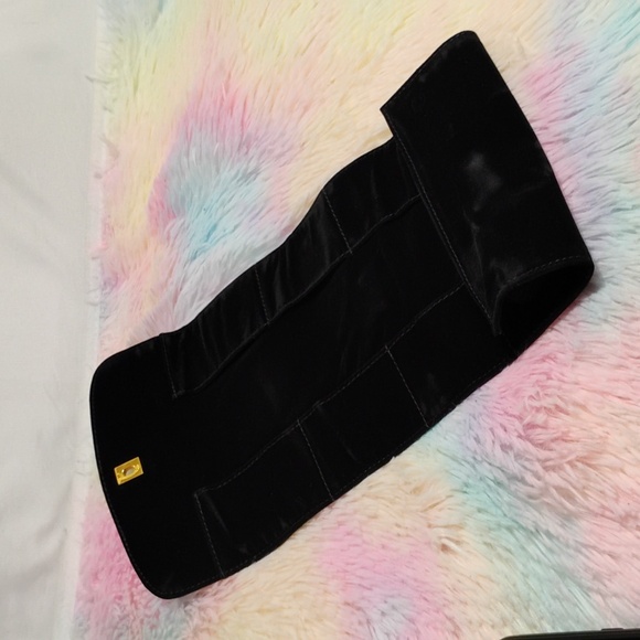 SALE! Auth CHANEL Bag Jewelry Tray Insert Velour Coco Mark W Turn Lock Closure - Picture 6 of 16